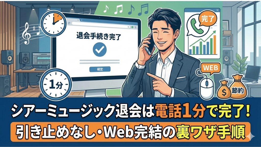 シアーミュージック 退会