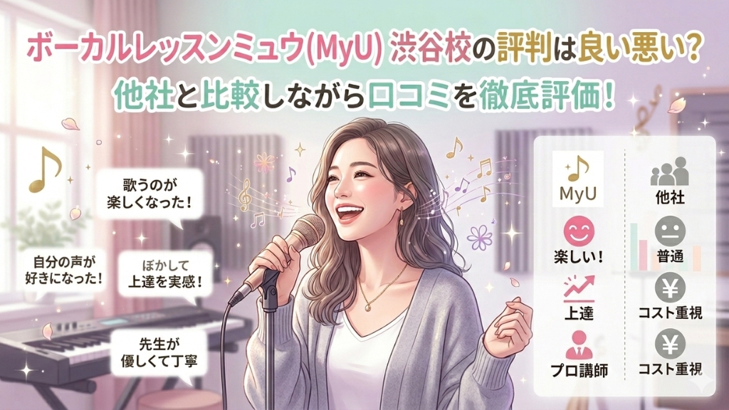 ボーカルレッスンミュウ(ＭｙＵ) 渋谷校の評判