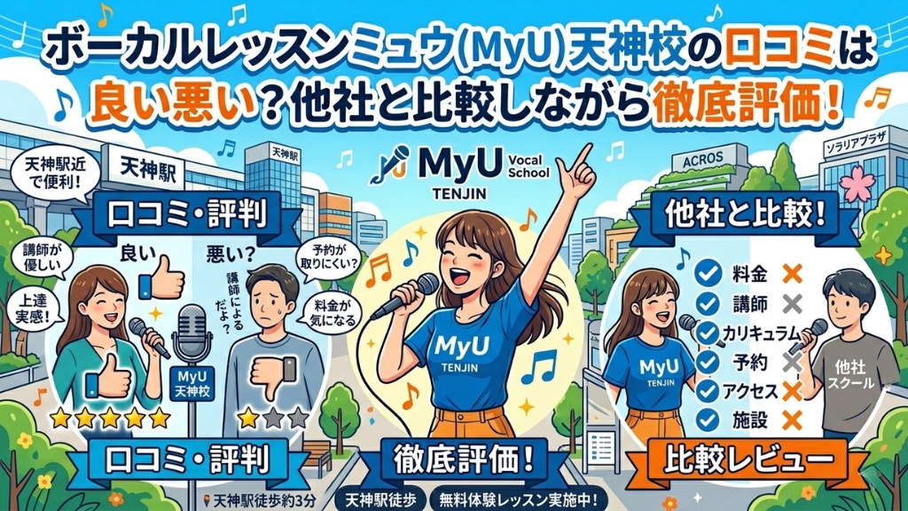ボーカルレッスンミュウ(ＭｙＵ) 天神校の口コミ