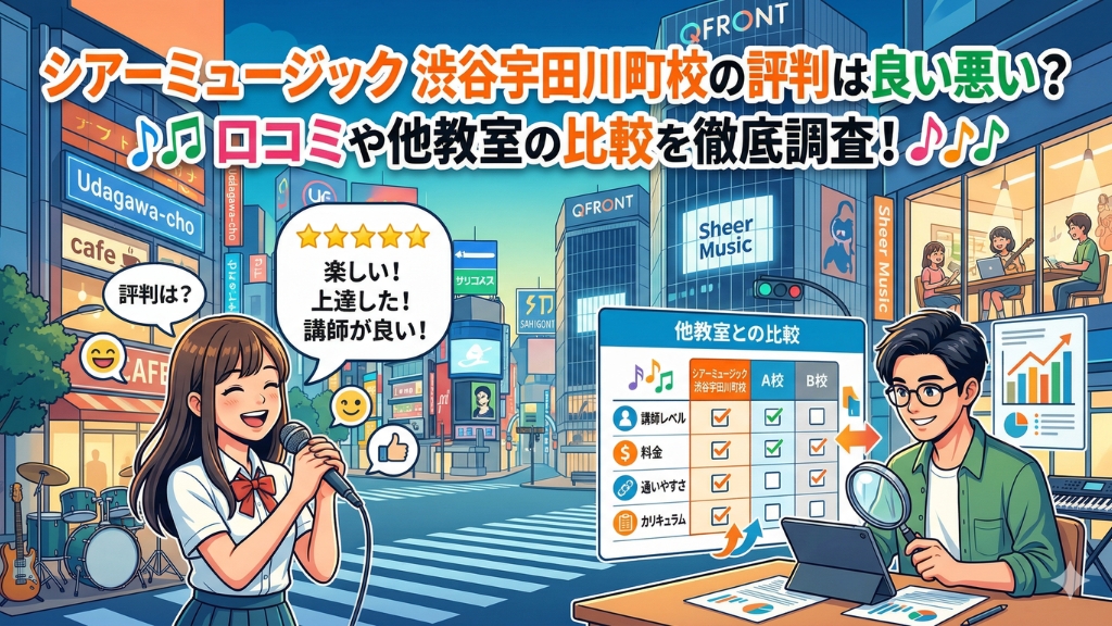 シアーミュージック 渋谷宇田川町校の評判
