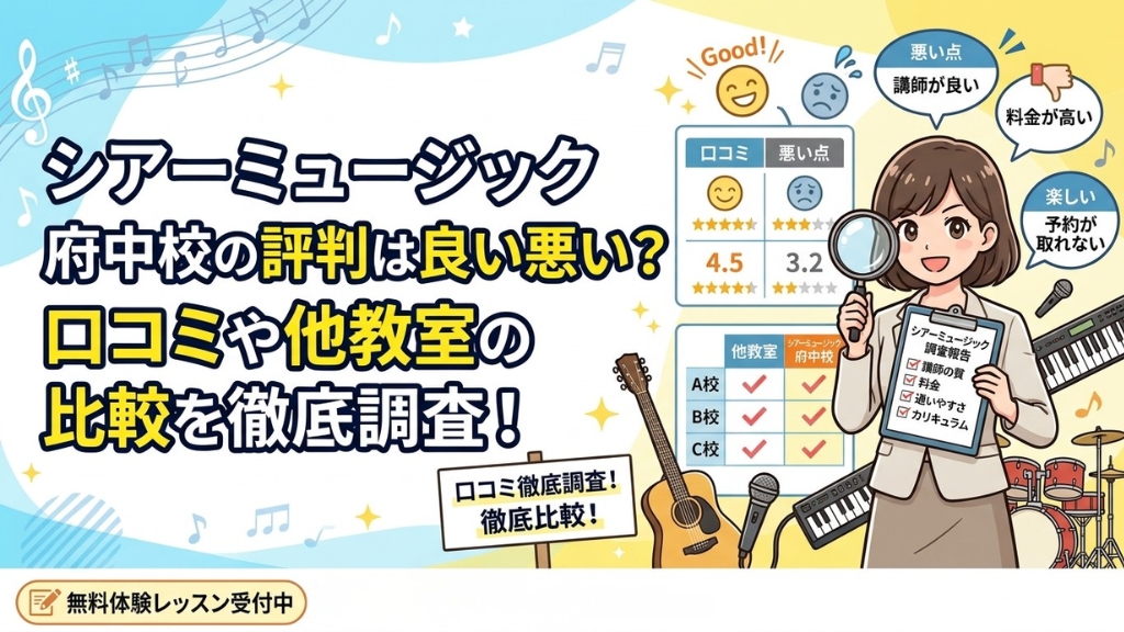 シアーミュージック 府中校の評判