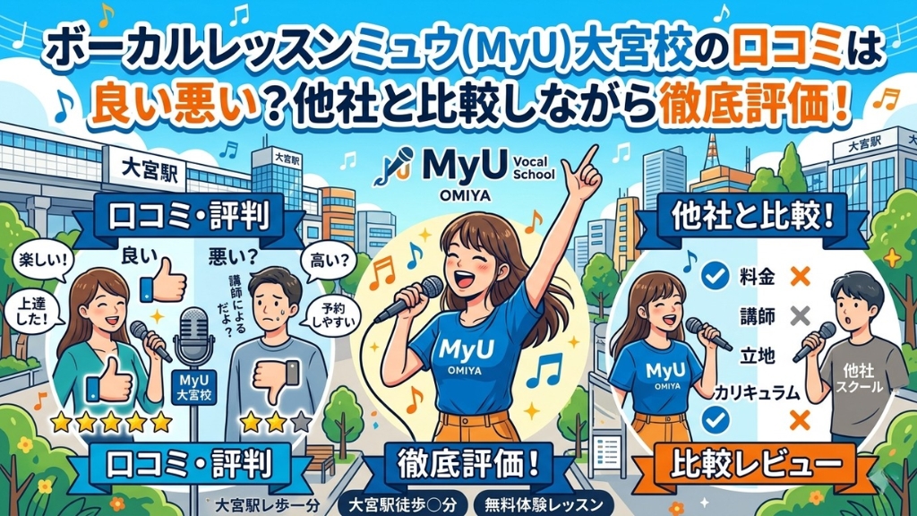 ボーカルレッスンミュウ(ＭｙＵ) 大宮校の口コミ