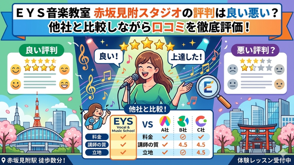 ＥＹＳ音楽教室 赤坂見附スタジオの評判