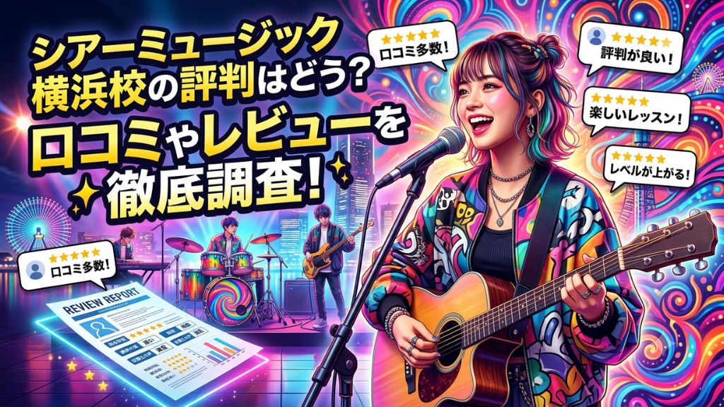 シアーミュージック横浜校の評判はどう？口コミやレビューを徹底調査