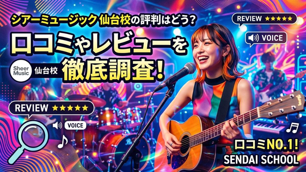 シアーミュージック 仙台校の評判はどう？口コミやレビューを徹底調査