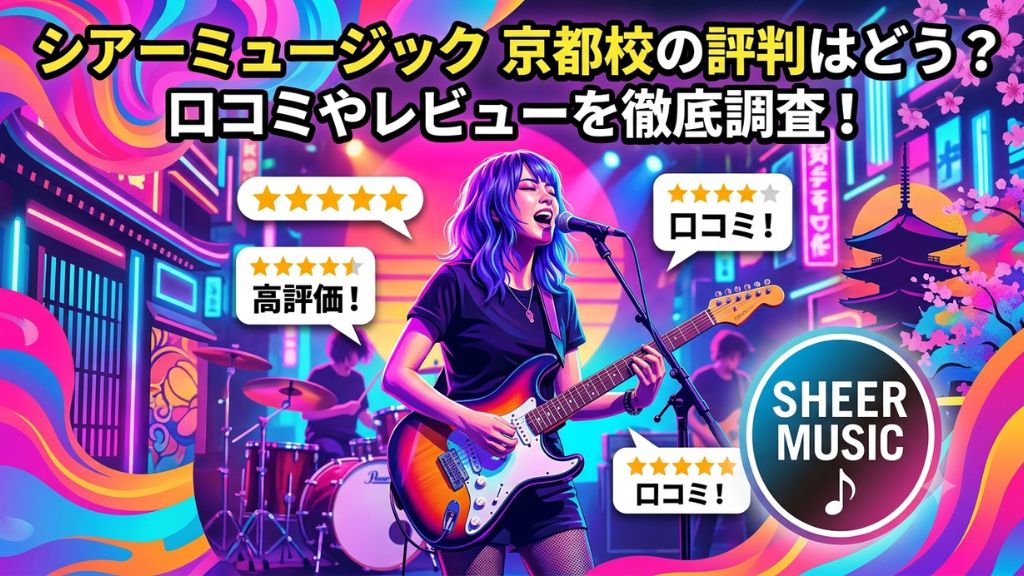 シアーミュージック 京都校の評判はどう？口コミやレビューを徹底調査