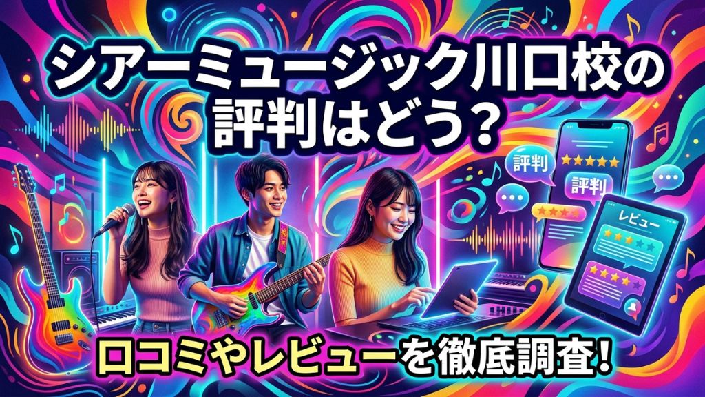 シアーミュージック川口校の評判はどう？口コミやレビューを徹底調査